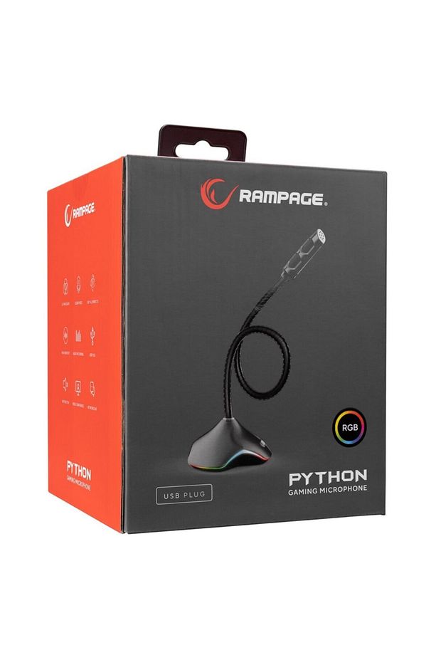 Rmx-m7 Python Siyah Usb Rgb Ledli Gaming Oyuncu Mikrofonu - 6