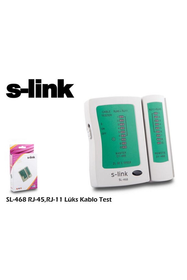 S Link Sl 468 Rj 45 Rj 11 Lüx Kablo Test Cihazı / S Link - 5
