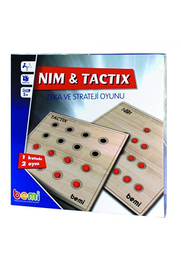 Toy Wooden Board and Beads 1475 Bemi Nim Tactix 1475