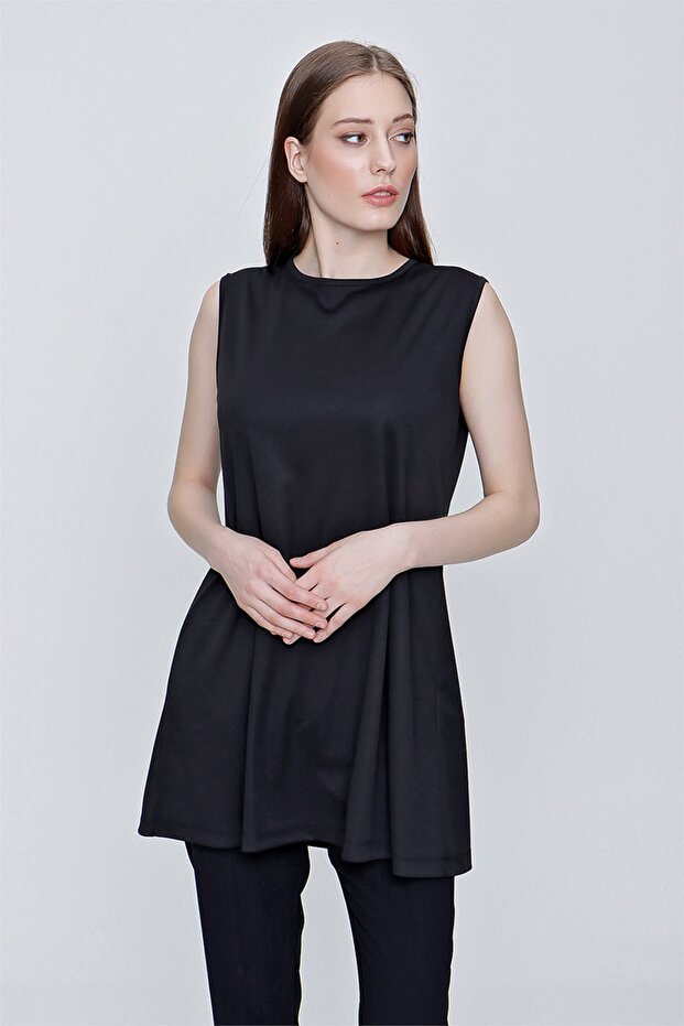 Sıfır Kol Jüpon Tunik - 3