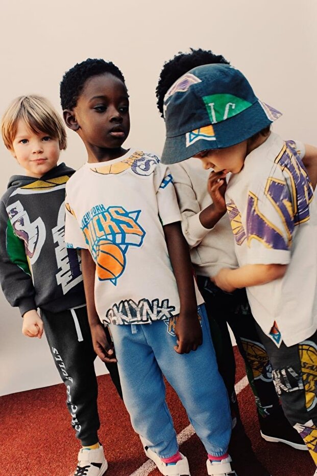 Basketball Themed T-shirt And Jogger Tracksuit