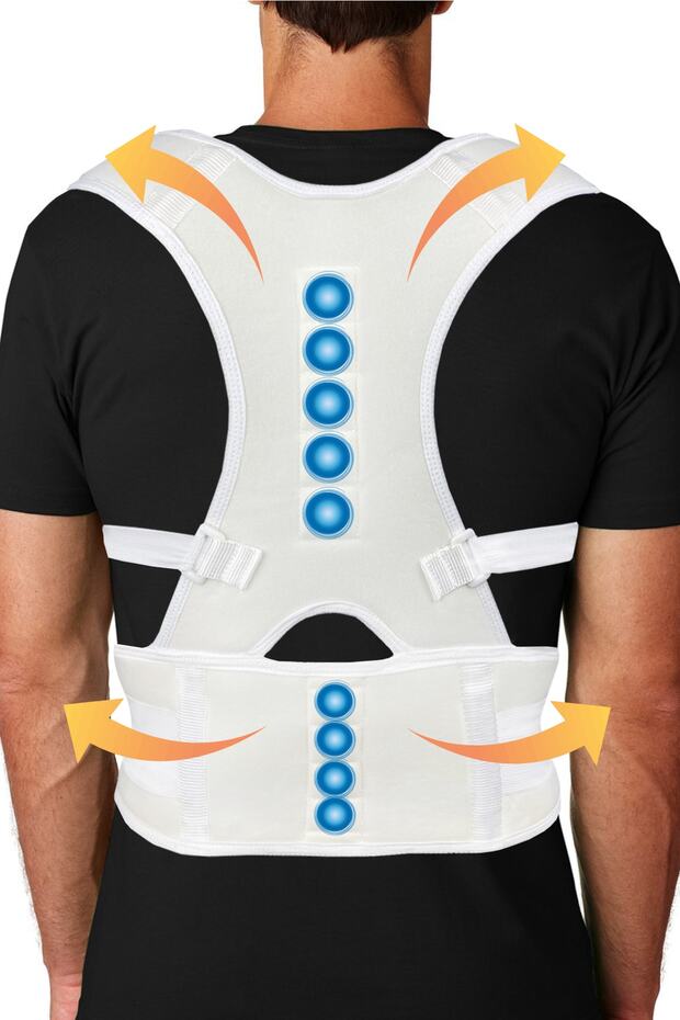 Upright Posture Corset Anti-Hunchback Magnetic Orthopedic Waist Corset for Women Men Standing Upright