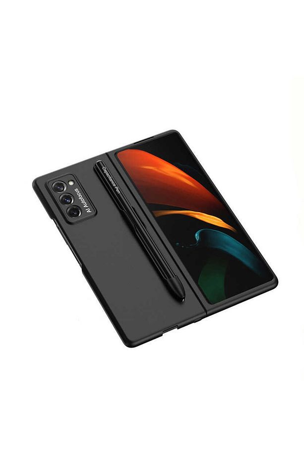 Galaxy Z Fold 2 Uyumlu Kalem Yuvalı Kılıf + Kapasitif Dokunmatik Kalem - 3