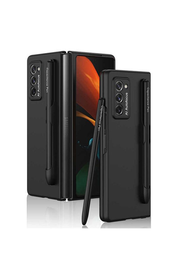 Galaxy Z Fold 2 Uyumlu Kalem Yuvalı Kılıf + Kapasitif Dokunmatik Kalem - 6