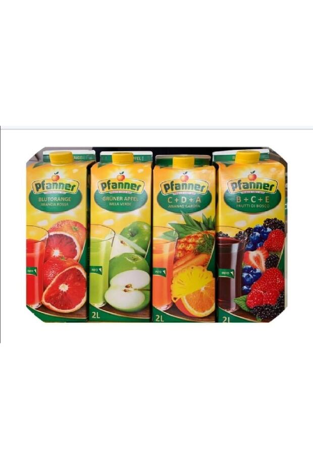4 Lü Set Meyve Suyu 2litre - 1
