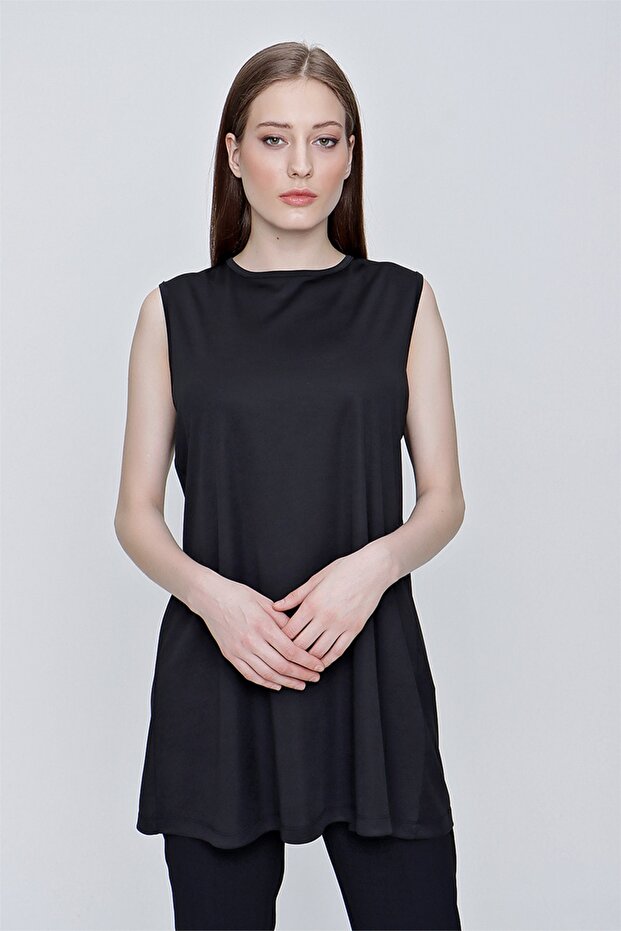 Sıfır Kol Jüpon Tunik - 2