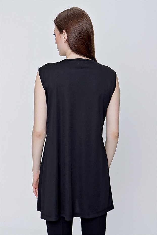 Sıfır Kol Jüpon Tunik - 4