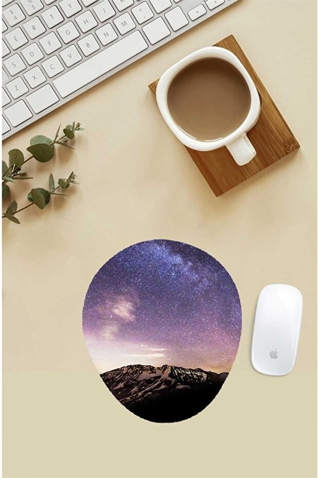 Landscape Pattern Wrist Support Mouse Pad - 1