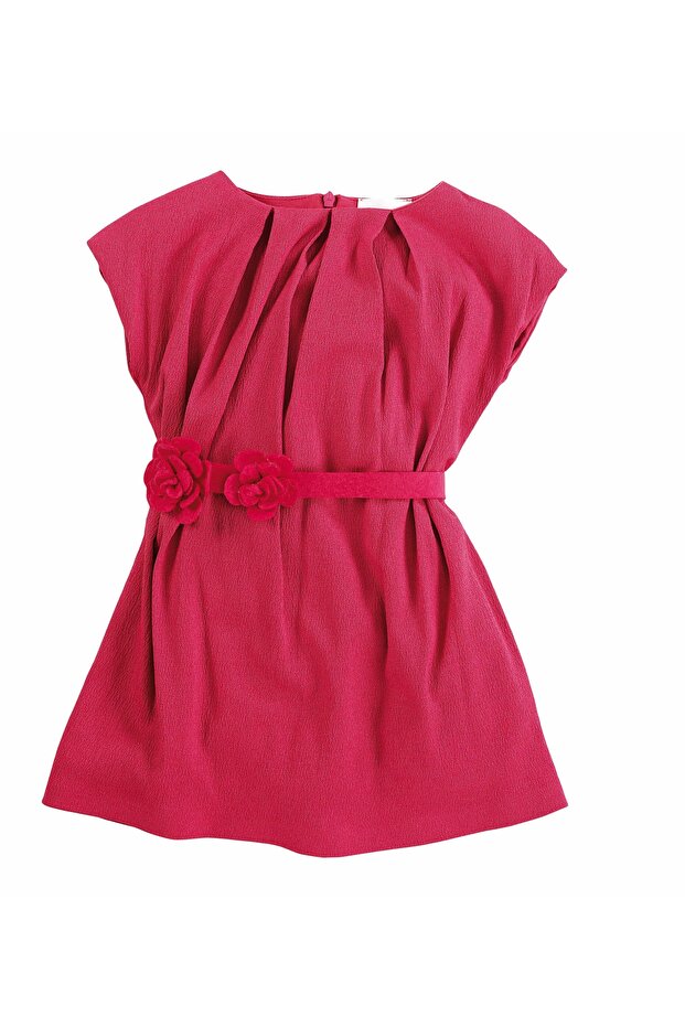 1-2 Yaş, Tek Beden, Kız Bebek Kısa Kollu Kışlık Elbise - 3