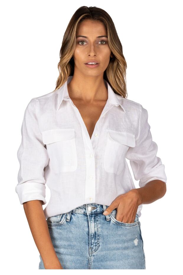 Relax Fit Linen Women's Shirt