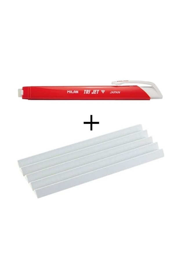 Tri Jet Triangle Pencil Eraser and 5 Spare Erasers