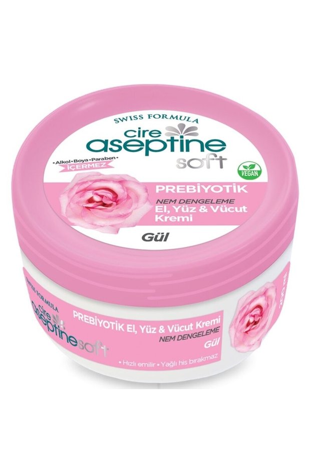 Soft Rose Extract Moisture Balancing and Nourishing Prebiotic Cream 200 ml