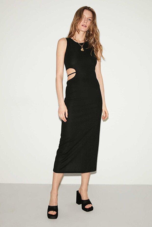 Hazel Slim Slim Fit Black Dress