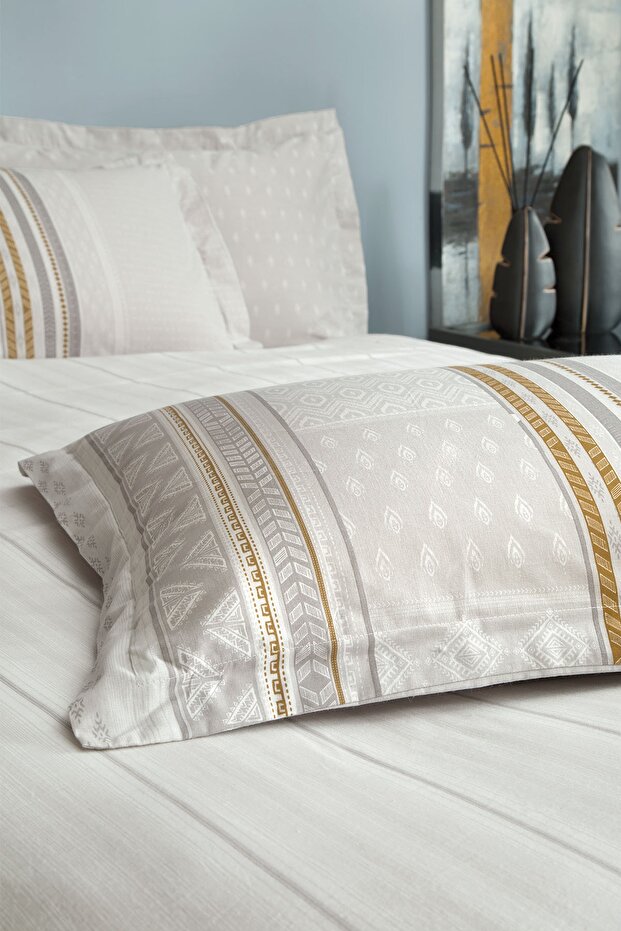 Pamena Ranforce Çift Kişilik Nevresim Seti - Gri - 2