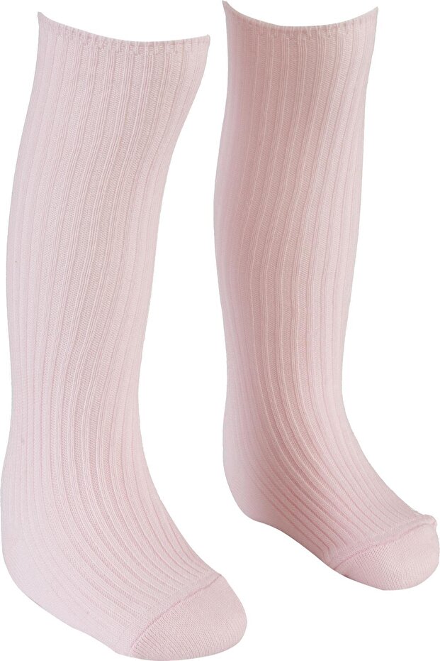 Girl's Pink Derby Knee Socks