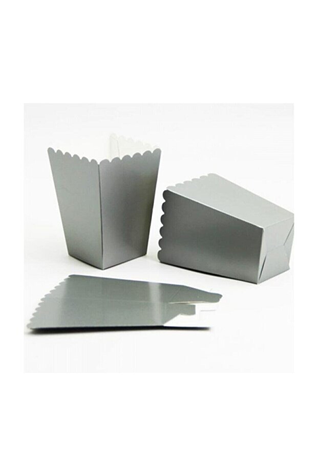 Popcorn Corn Box Silver
