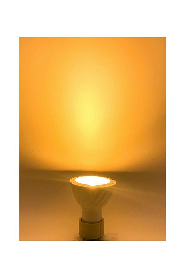 2 Adet 7 W. Gu10 Duy Amber Işık Led Ampul - 1