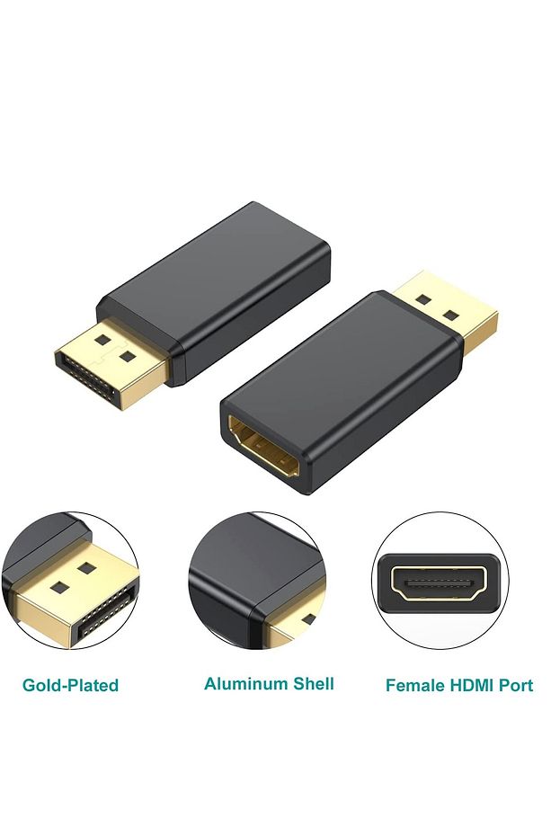 Display Hdmi Çevirici Displayport To Hdmi Adaptör Display In Vga Out Dp Vga Display Erkek Hdmı Dişi - 4