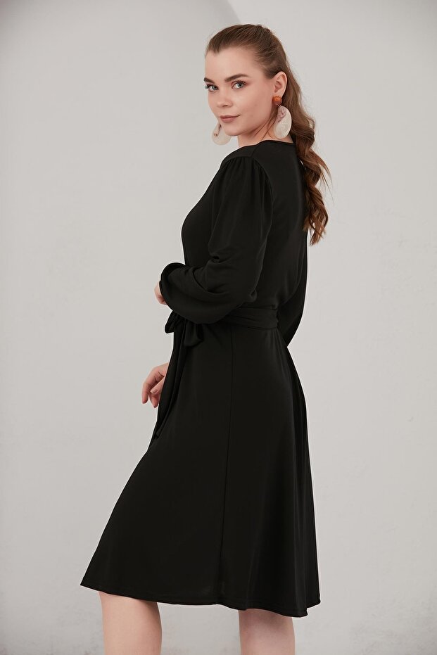 Kruvaze Elbise (b22-403m) - 5