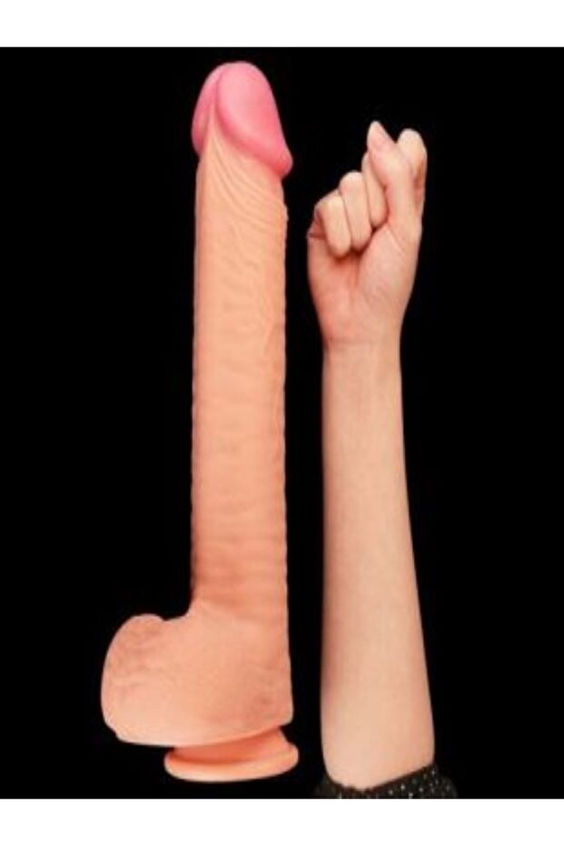 Özel Yumuşak Doku Çift Katmanlı Kemerli Strapon Penis 26 Cm - 2