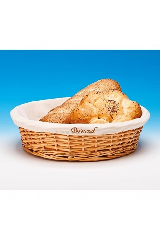Round Wicker Bread Basket - 1