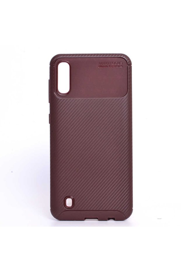 Case Compatible for Samsung Galaxy M10 Carbon Design Slim with Camera Lens Protection Cover