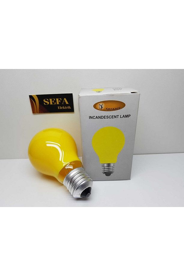 Renkli Ampul Sarı 40w E27 Duy Sefa Elektrik - 2