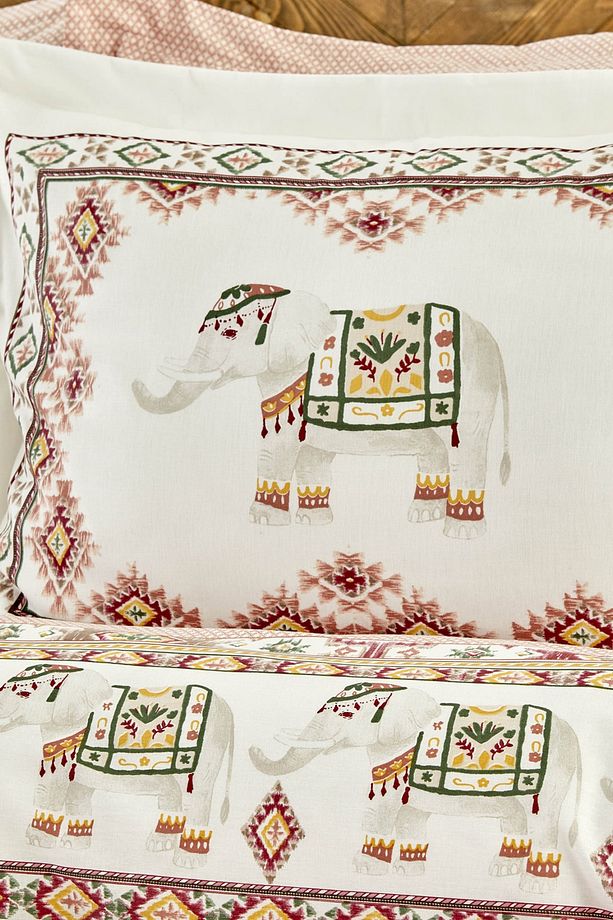 Avonos Sarı %100 Pamuk Çift Kişilik Nevresim Takımı - 3