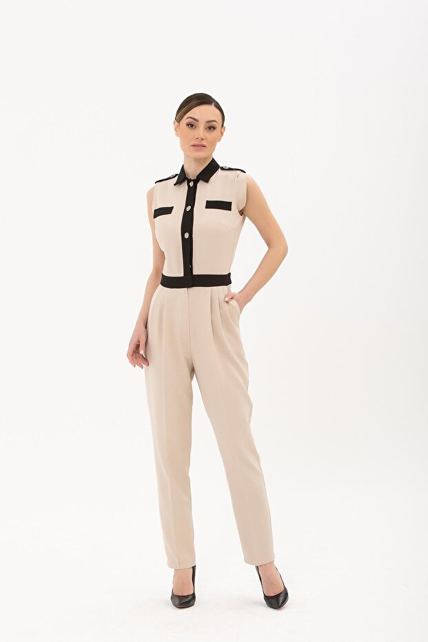 Kadın 2 Renkli Tulum - 1