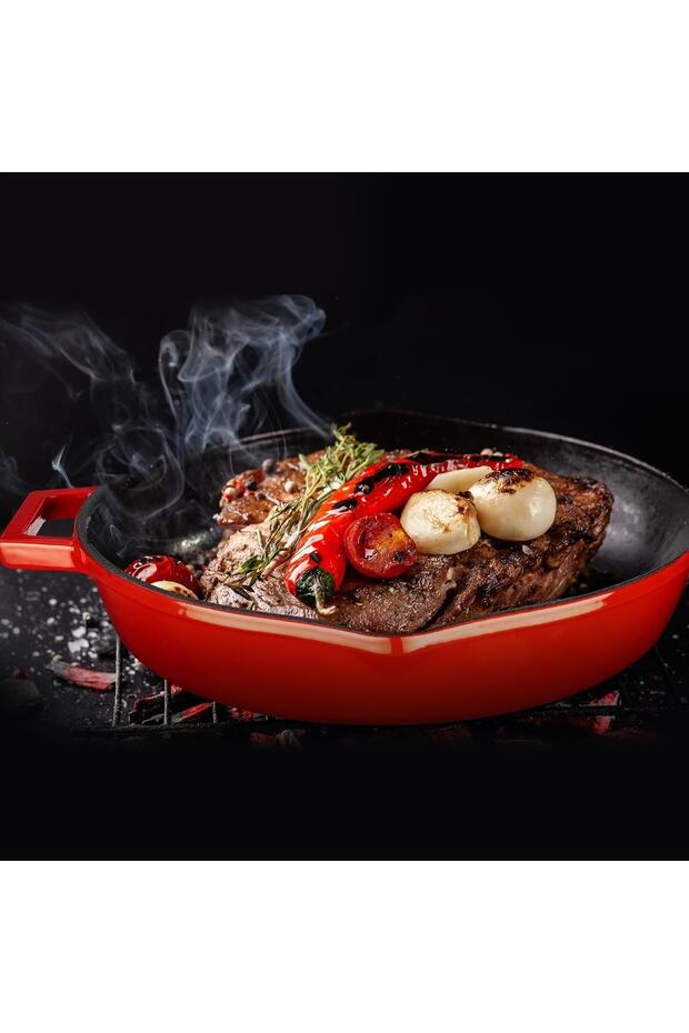 Demir Döküm 9 Parça Tencere & Tava Çeyiz Seti - 6