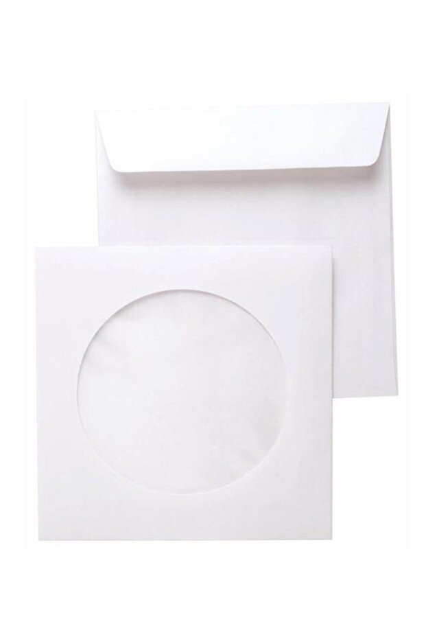 مغلف أقراص مضغوطة - أقراص DVD مع نافذة، عبوة من 100 قطعة - 2