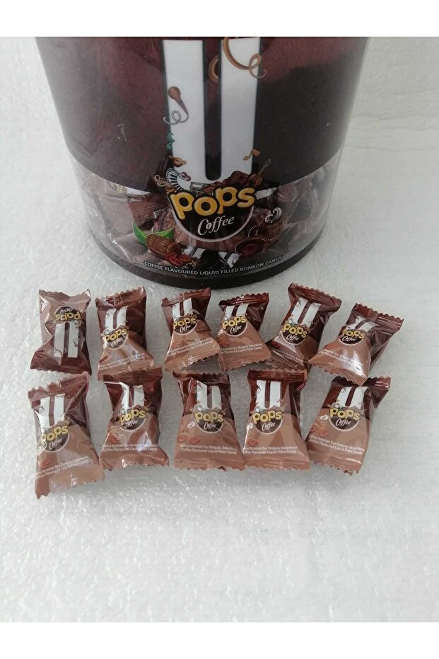 U Pops Caffee Coffee Filled Confectionery 1 kg Cylinder Box