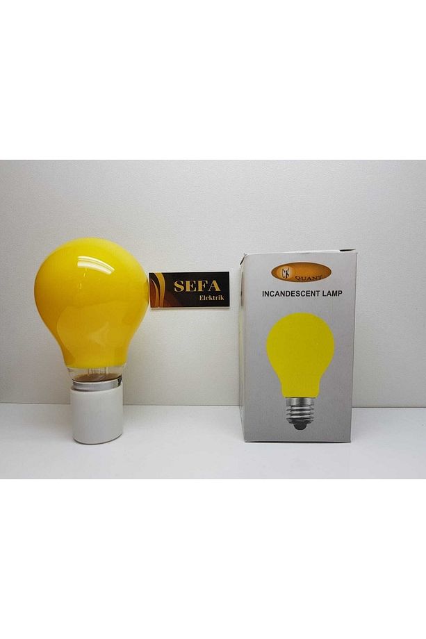 Renkli Ampul Sarı 40w E27 Duy Sefa Elektrik - 3