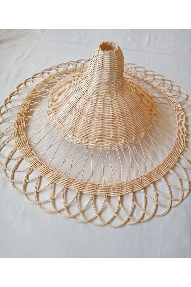 Rattan, Hasır, Bambu Avize - 1