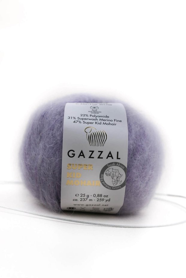 Super Kid Mohair 25 Gr 78% Wool-22% Pa Blended Natural Hand Knitting Yarn Taka Yarn (64413)