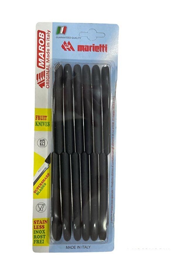 12'li Meyve Bıçağı Siyah 20k12b - 1