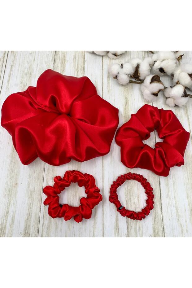 Red Silk Hairpins 1cm 2cm 3.5cm 5cm Silky Satin Hairpin Buckle134