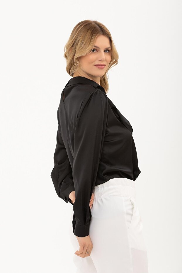 Tek Tarafı Volanlı Bluz - 3