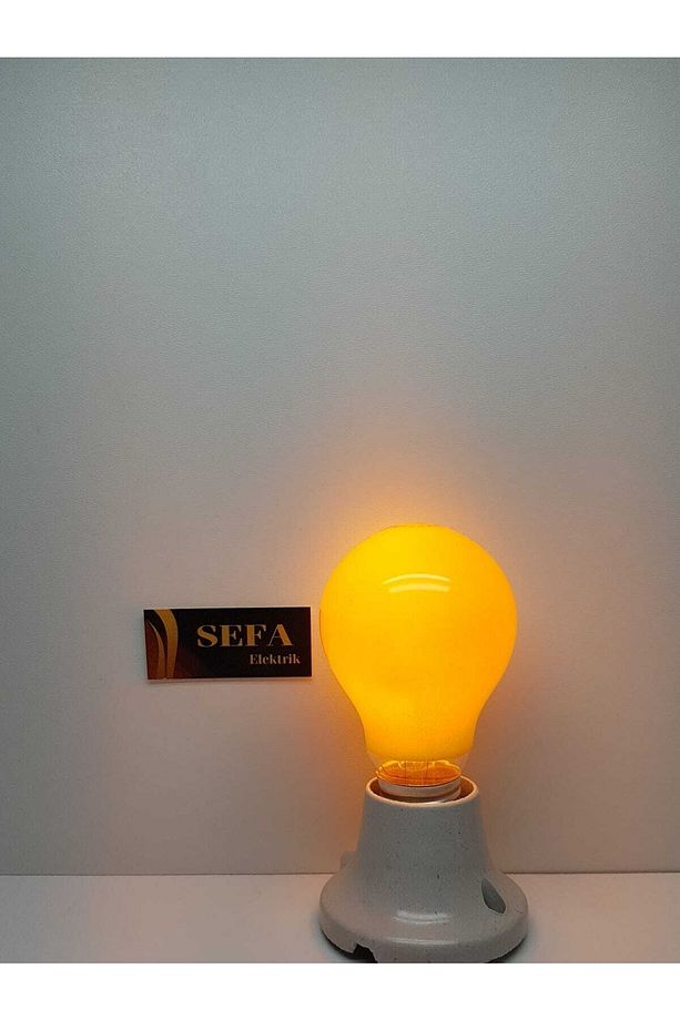 Renkli Ampul Sarı 40w E27 Duy Sefa Elektrik - 1