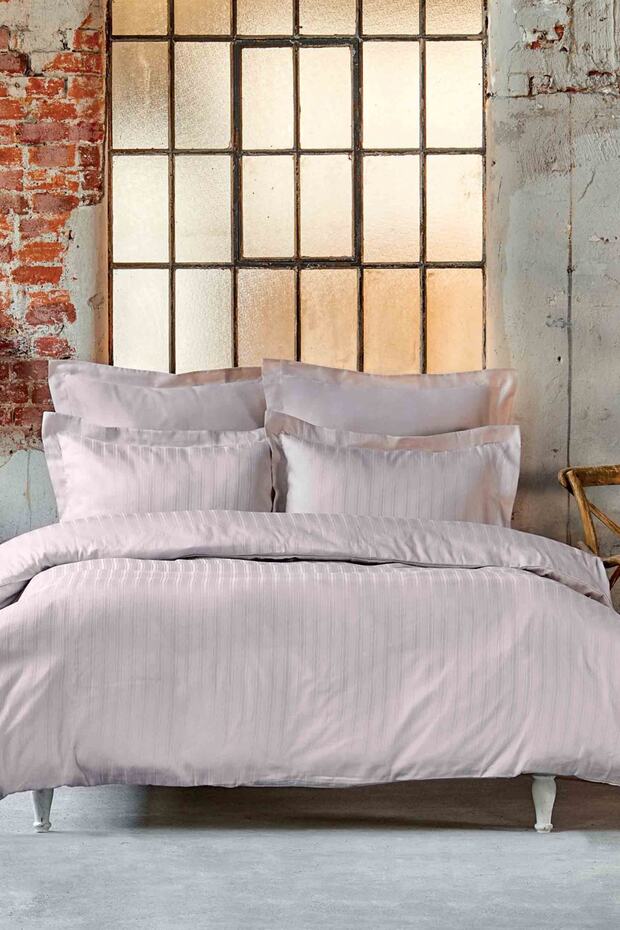 Charm Bold Powder 100% Cotton Satin Double Duvet Cover Set