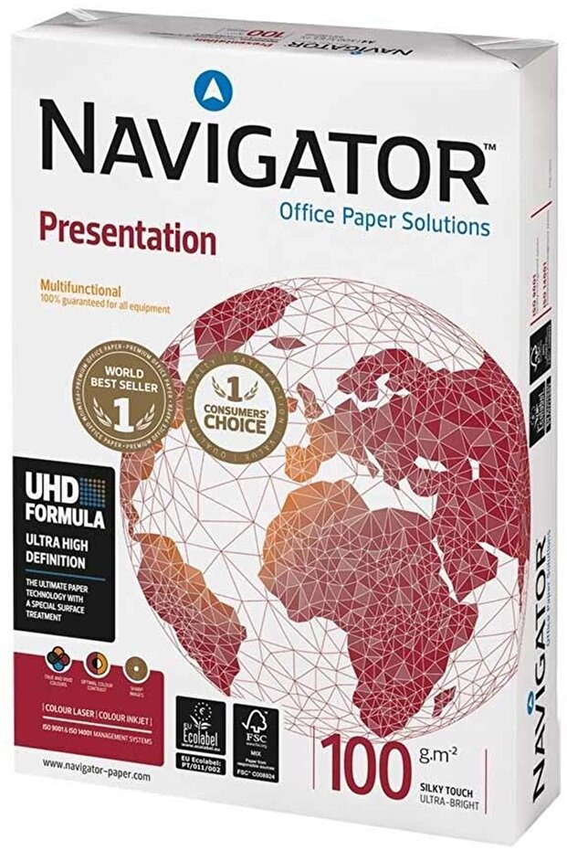 Navigator A4 White Copy Paper - 100 Gr, 1 Pack (500 Sheets)