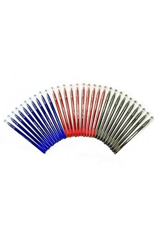 Office Ballpoint 50 Pieces Mixed Color Set (30 Blue 15 Black 5 Red)