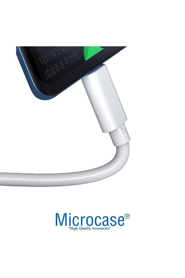 Type-c 5a Hızlı Şarj Ve Data Usb Kısa Kablo - 25 Cm Beyaz Al2712 - 3