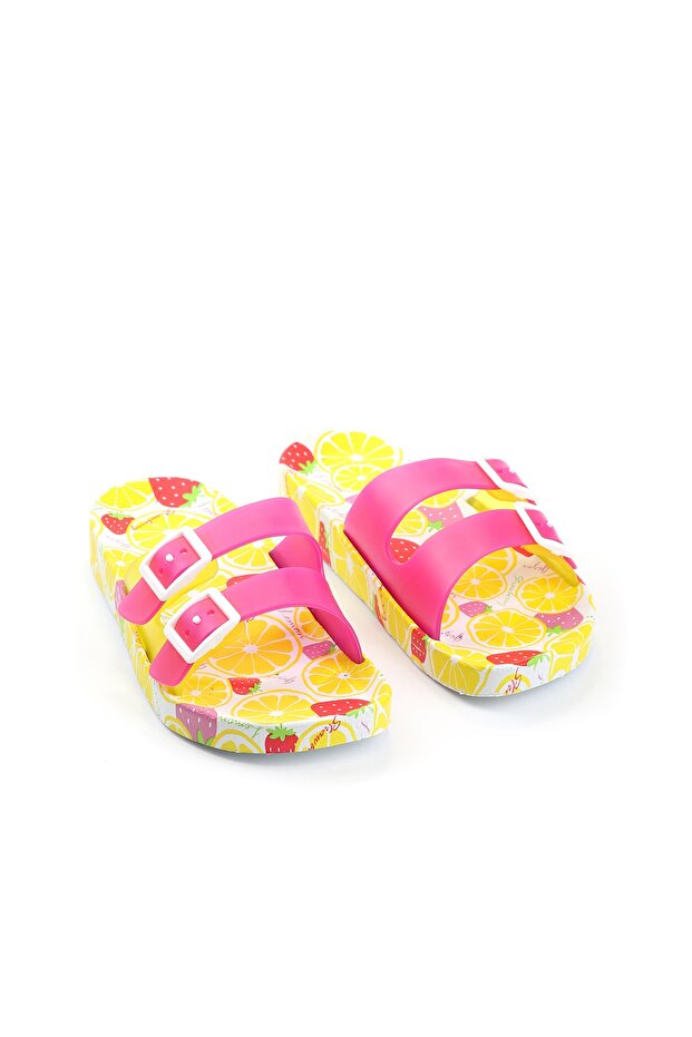 Summer Non-Slip Sole Two Buckle Girls' Slippers