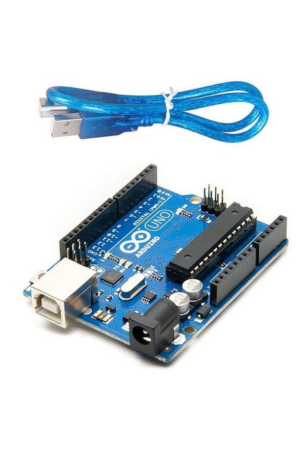 Arduino Uno R3 Dıp Klon +Usb Kablo - 1