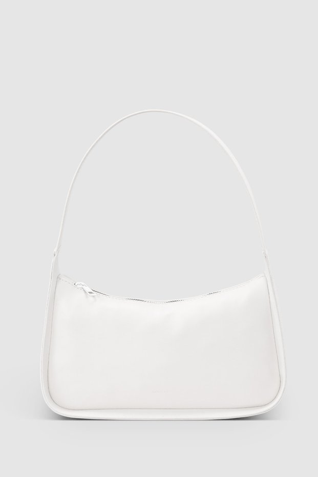 Women's White Baguette Bag 214
