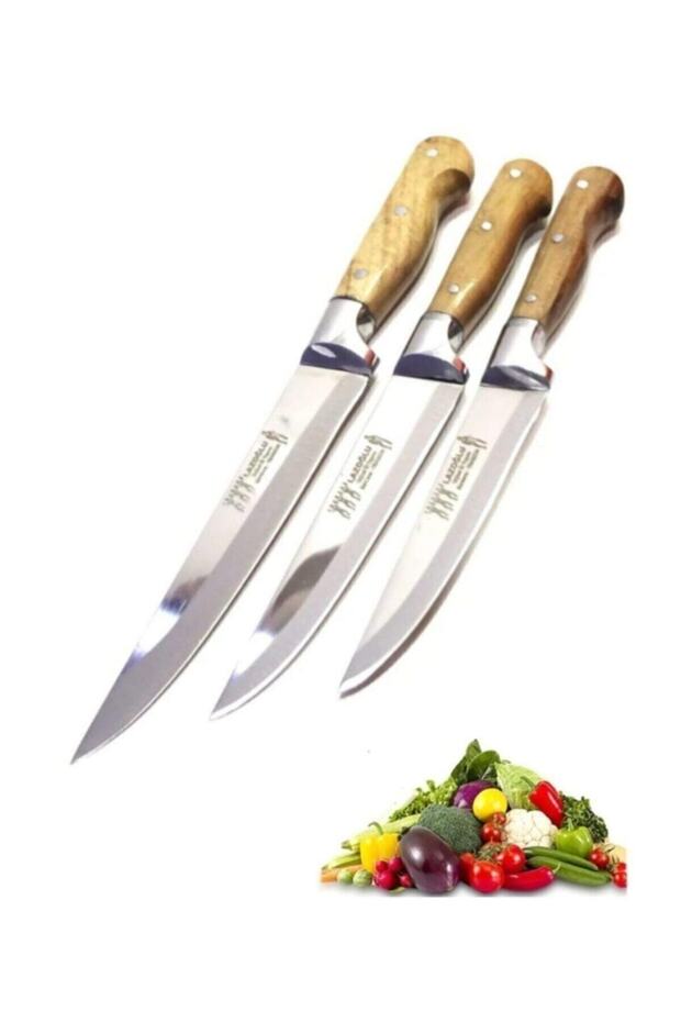 3 Lü Lazoğlu Bıçak Seti - 1