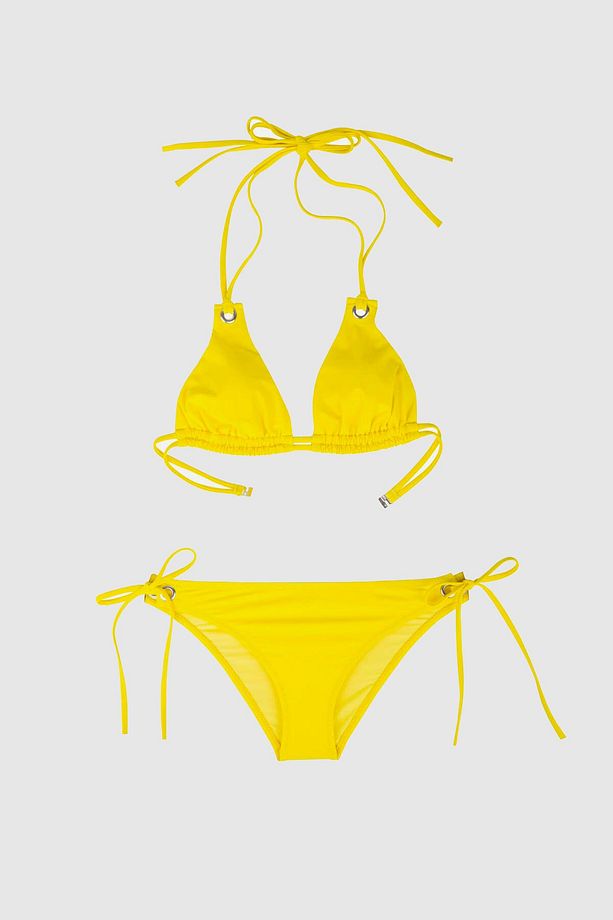 3407 Sarı Bikini Takımı - 4