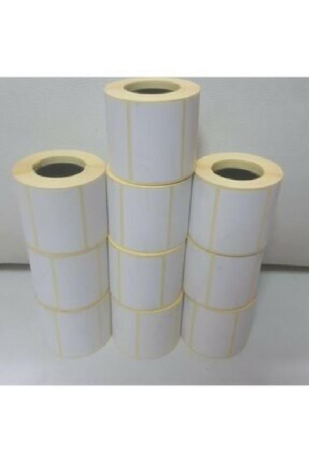 ملصق باركود أصلي 50 × 80، 1 لفة صديقة للبيئة حرارية 500 لفة، 10 عبوات 5000 قطعة