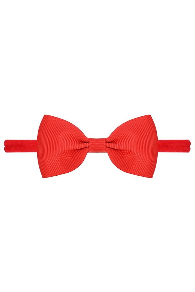 Baby Girl Child Ribbon Bandana Red